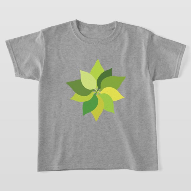 Camiseta Folhas Exuberantes e Alegres.    (Postura )