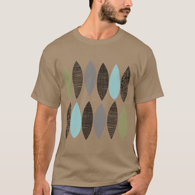 Camiseta Folhas Texturizadas 01 (Frente)