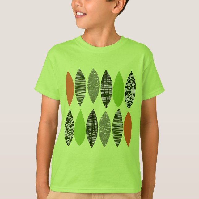Camiseta Folhas Texturizadas 02 (Frente)