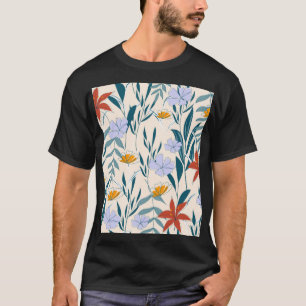 Camiseta Folhas Tropicais: Fundo Abstrato fascinável.
