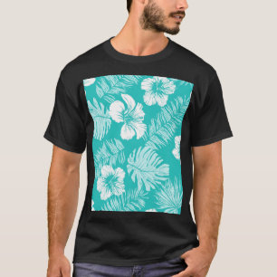 Camiseta Folhas Tropicais: Padrão De Plantas Vintage