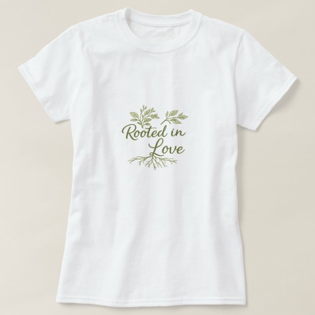 Camiseta Folhas verdes (Frente do Design)