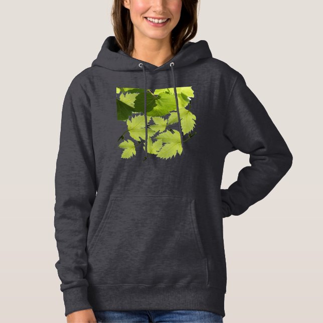 Camiseta Folhas Verdes da Vinha de Grama (Frente)