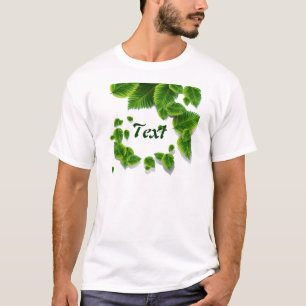 Camiseta Folhas verdes em queda