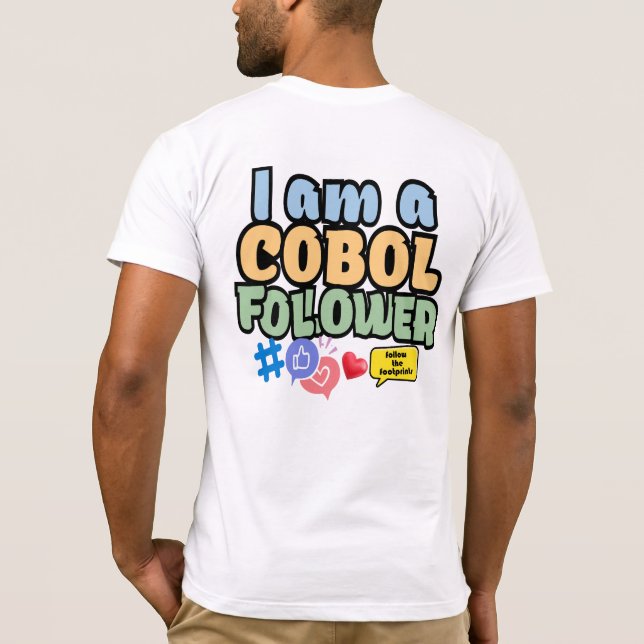 Camiseta Folheto de Linguagem de Programação do Cobol (Verso)