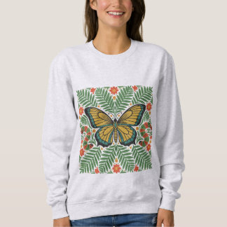 Camiseta Folk Art Butterfly with Ferns