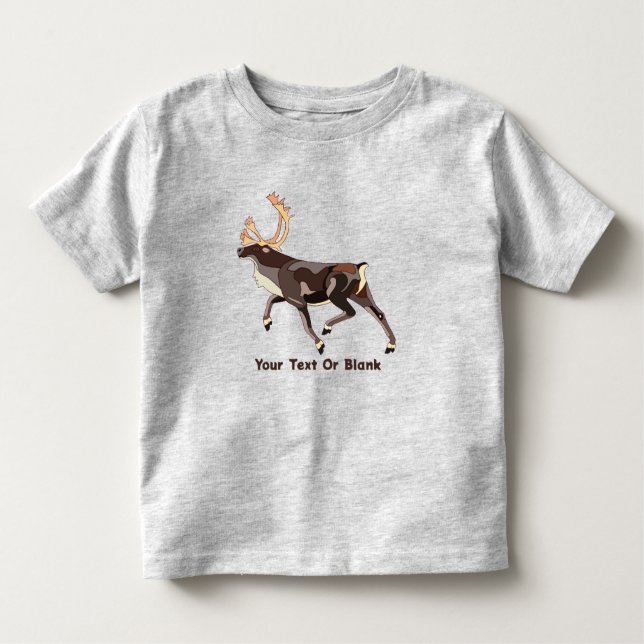 Camiseta Folk Art Cariou/Reindeer (Frente)