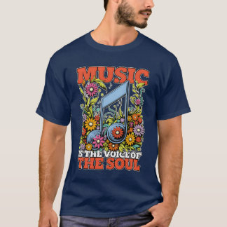 Camiseta Folk Music Ishe Voice Of the Soul Music Lover Girl