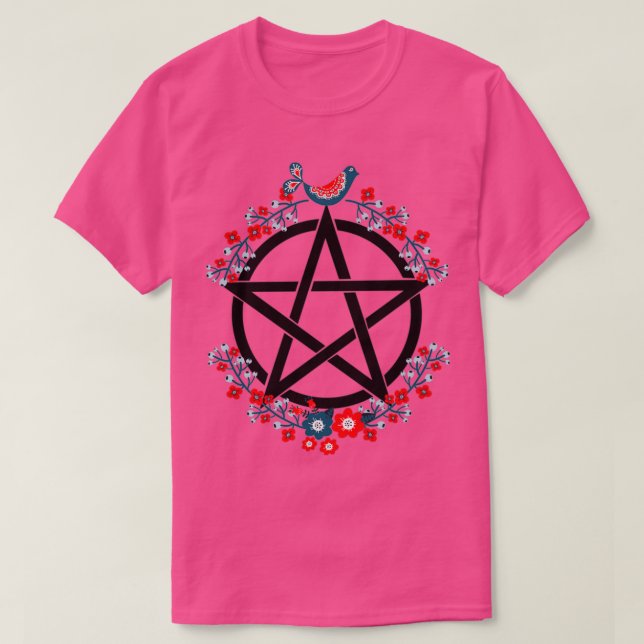 Camiseta Folk Pentacle (Frente do Design)