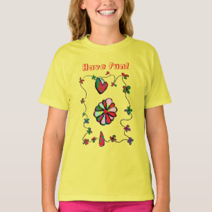 Camiseta Folk Retro Quaint e Happy Art