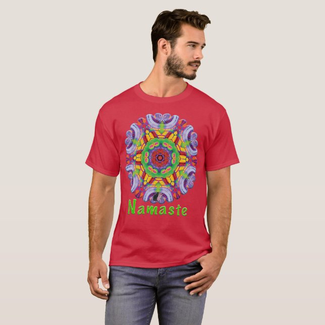 Camiseta Folly Namaste Caleidoscópio (Frente Completa)