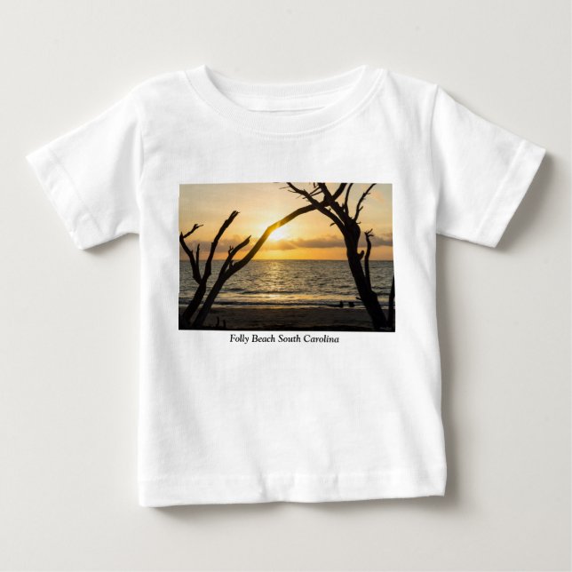 Camiseta Folly Sunrise Tree Silhouette (Frente)