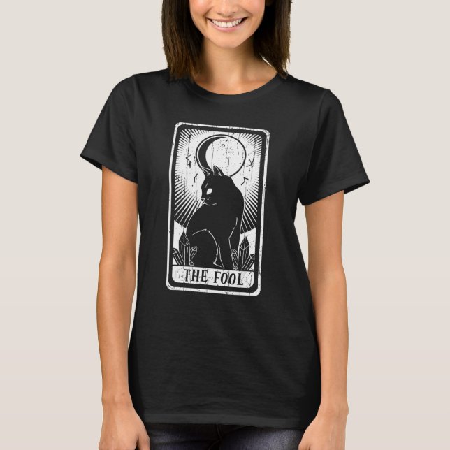 Camiseta Folol Moon Tarot Card Pagan Goblincore Gótico Occ (Frente)