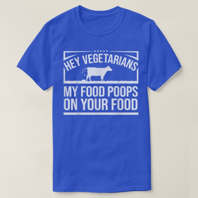 Camiseta Fome De Bovinos De Vaca, Minha Comida Coloca No Se (Frente do Design)