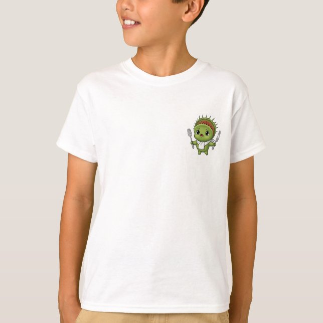 Camiseta Fome de Crianças Venus Flytrap (Frente)