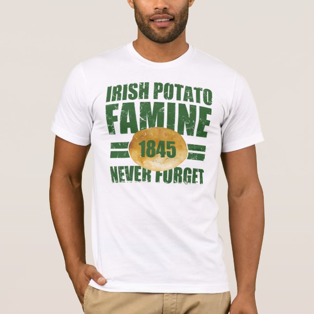 Camiseta Fome irlandesa da batata (Frente)