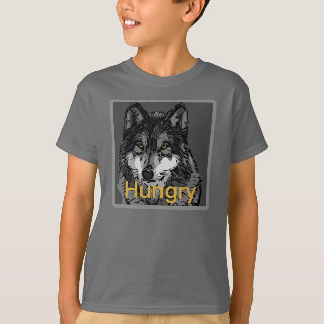 Camiseta Fome - Mãos Básicas para Crianças ComfortSoft® sem (Frente)