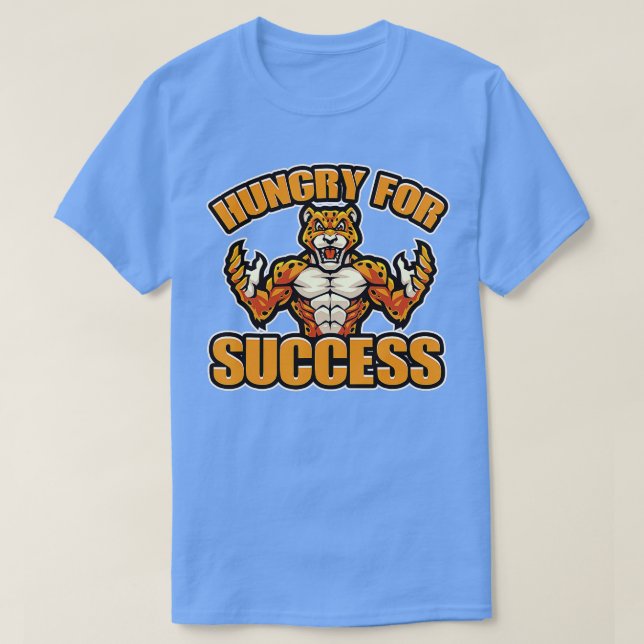 Camiseta Fome Por Um Gato De Chita Mais Rápido De Sucesso (Frente do Design)