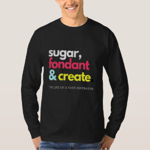 Camiseta Fondant De Açúcar E Crie Vida De Decoração De Bolo