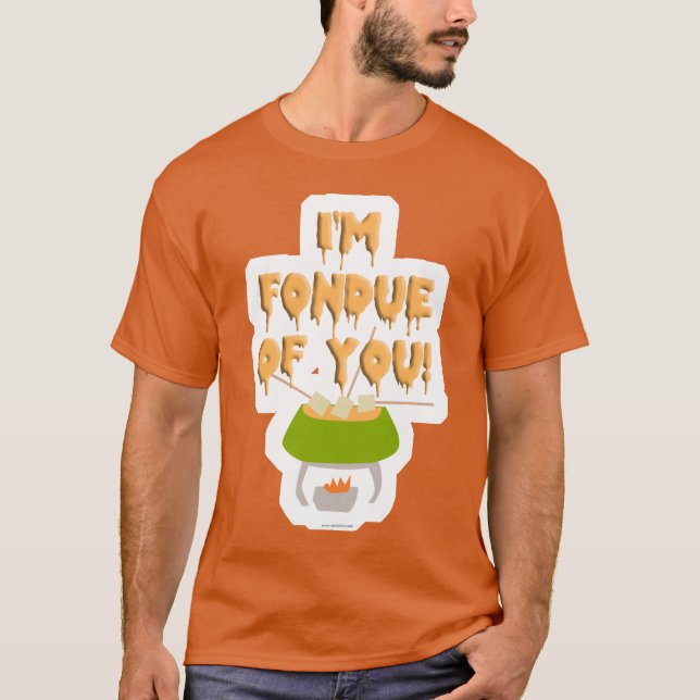 Camiseta Fondue do seu slogan (Frente)