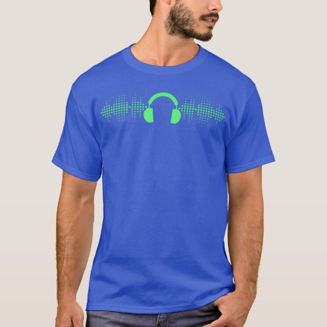 Camiseta Fone De Ouvido Do Engenheiro De Áudio Para Audiófi (Frente)