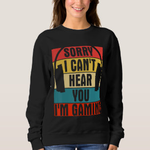 Camiseta Fone de ouvido do Retro-Gamer legal Desculpe não p