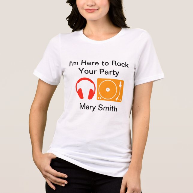 Camiseta Fone de ouvido e girável (Frente)