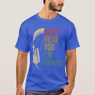Camiseta Fone de Ouvido para Jogos Não Posso Ouvir Você Est