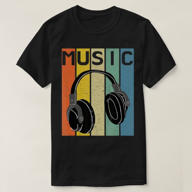 Camiseta Fones de ouvido (Frente do Design)