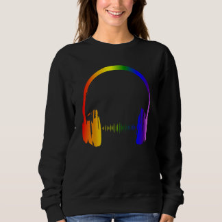 Camiseta Fones de ouvido coloridos Rainbow Party Techno Rad