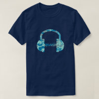 Fones de ouvido com padrão de camuflagem BlueBlast