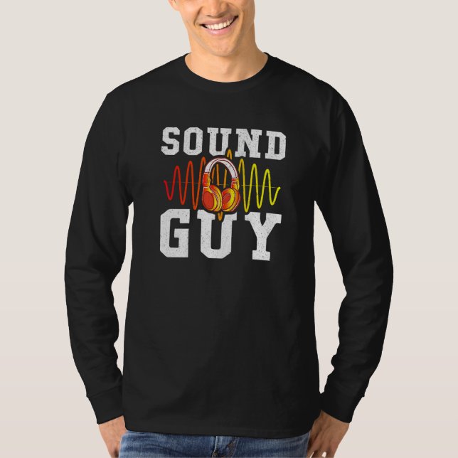 Camiseta Fones de ouvido de Engenheiro de áudio Engenheiro  (Frente)