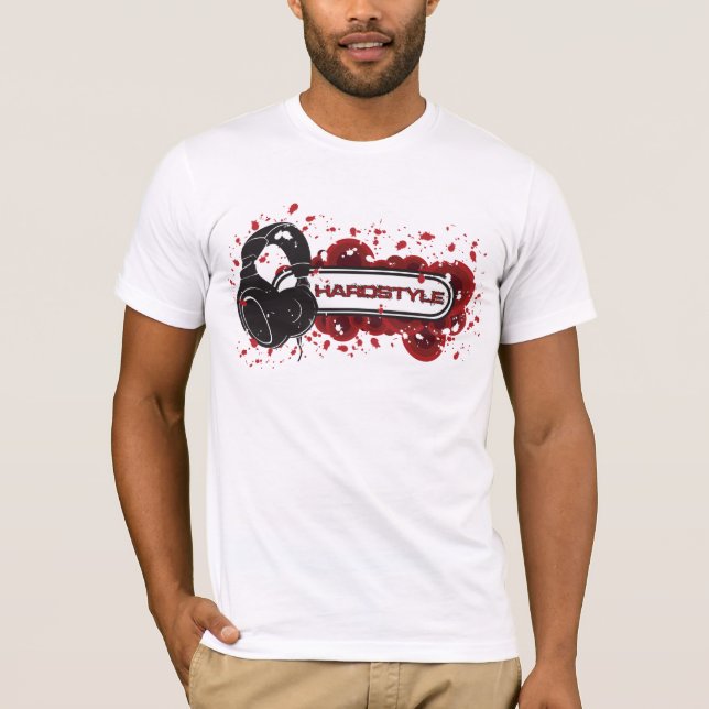 Camiseta Fones de ouvido de Hardstyle (Frente)
