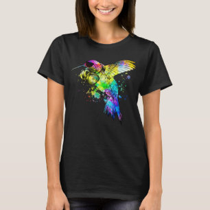 Camiseta Fones de ouvido de Jogador do Hummingbird Pop Bird