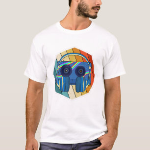 Camiseta fones de ouvido De Lover Música 1980S Cassete Retr
