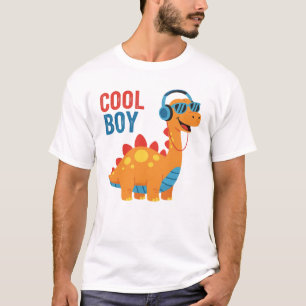 Camiseta Fones de ouvido do Dinossauro legal Óculos de sol