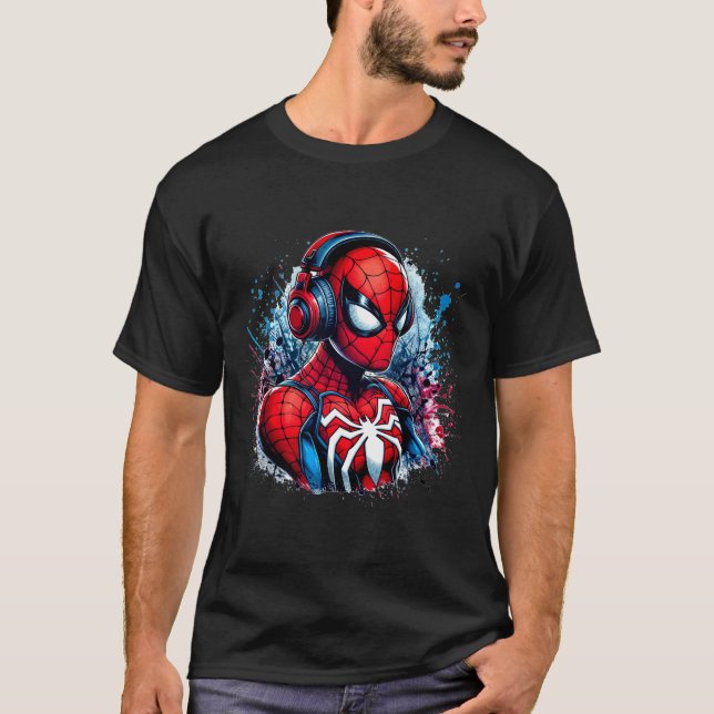 Camiseta fones de ouvido do Spidey (Frente)