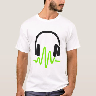Camiseta Fones de ouvido modernos com o Soundwave Graphic -