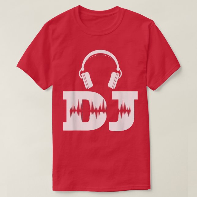 Camiseta Fones de ouvido Music DJ Techno (Frente do Design)