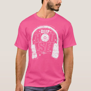 Camiseta Fones de Ouvido para Música Deep House Dance