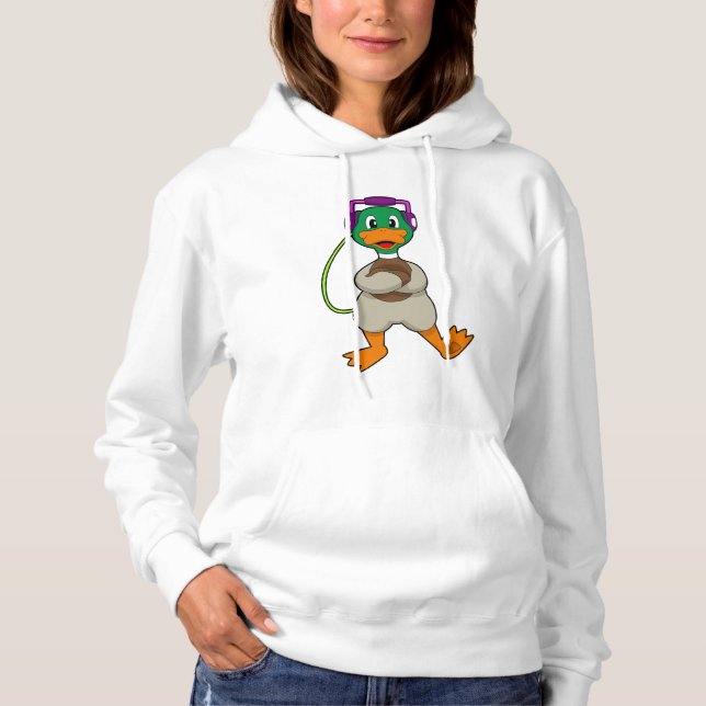 Camiseta Fones de Ouvido Pato Música (Frente)