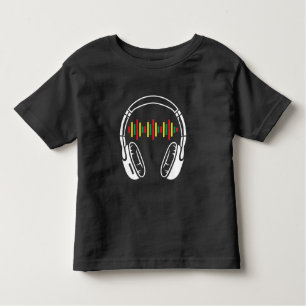 Camiseta Fones de ouvido Reggae Music Lover Rastafari Jamai