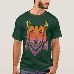 Camiseta Fones de ouvido Vintage Wolf