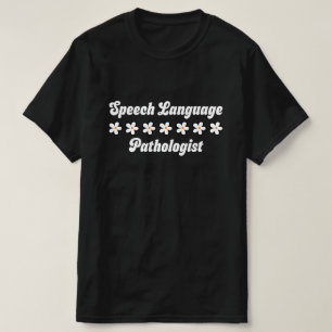 Camiseta Fonoaudiólogo Flor de Margarida Retro