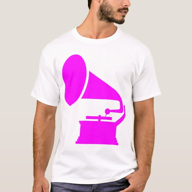 Camiseta Fonógrafo - Magenta (Frente)