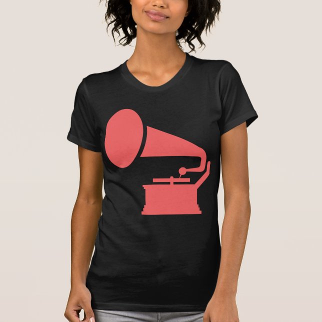 Camiseta Fonógrafo - Rosa Tropical (Frente)