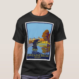 Camiseta FontaineBleau Avon Paris Viagens vintage França