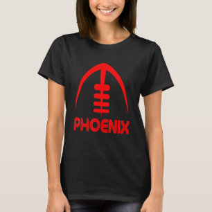 Camiseta Fonte Clássica de Vintagem Vermelha da PHO Phoenix