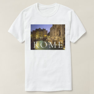 Camiseta Fonte da Trevi à Noite   Roma, Lazio, Itália