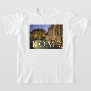 Camiseta Fonte da Trevi à Noite   Roma, Lazio, Itália